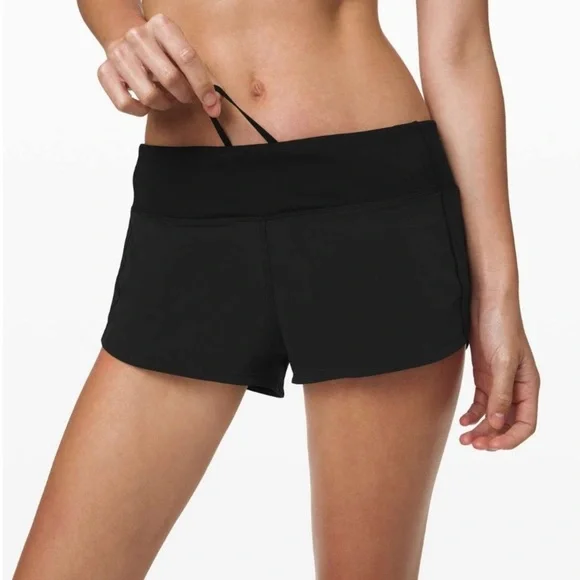 Lululemon Speed Up Shorts Low Rise 2.5” Black Size 8 Retired 2020 Edition - Picture 5 of 8